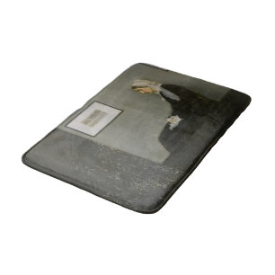 Bath Mat with Whistler's Mother Print