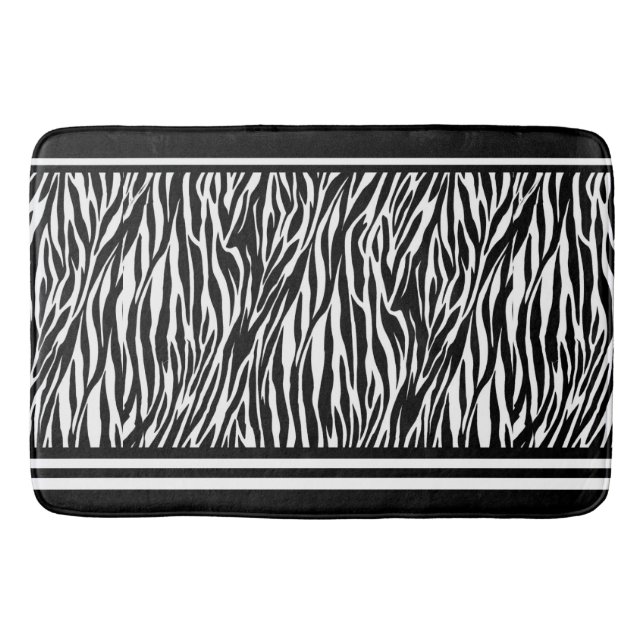 Bath Mat/Zebra Pattern Mat (Front)