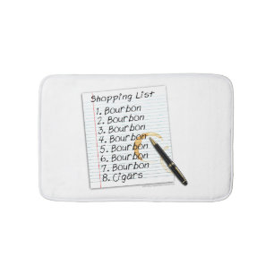 BATH MATS - BOURBON LOVERS SHOPPING LIST