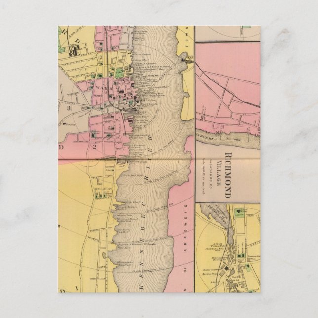 Bath, Sagadahoc Co Postcard (Front)