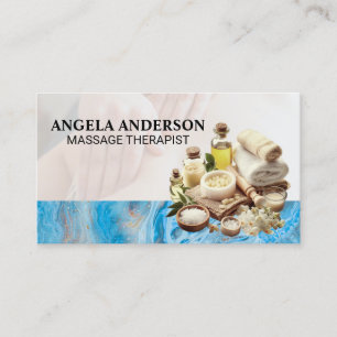 Bath Salts and Spa Massage Oils Business Card