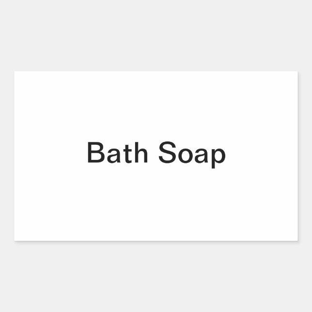Bath Soap labels (Front)