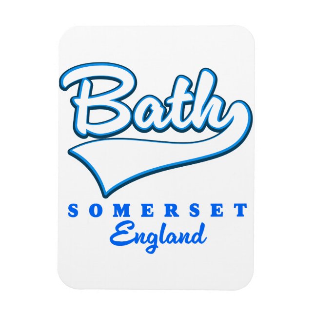 Bath Somerset travel logo Magnet (Vertical)