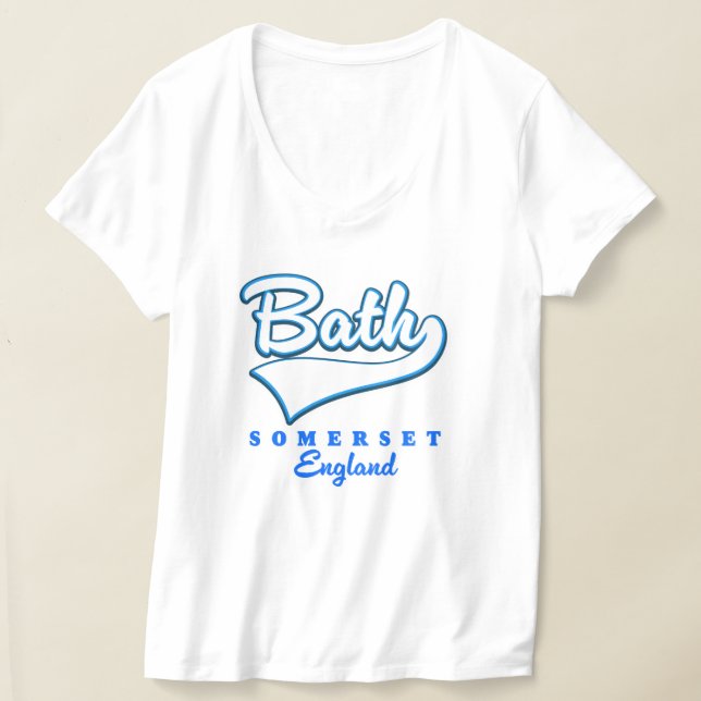 Bath Somerset travel logo T-Shirt (Laydown)