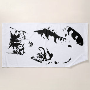 Bath Time Drama Beach Towel