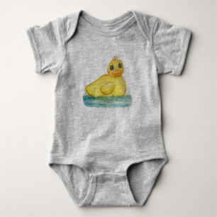 Bath Time Ducky Baby Bodysuit