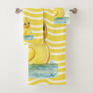 Bath Time Ducky Towel Set