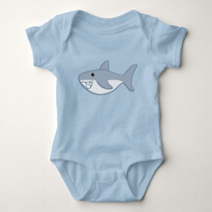Bath Time Fancies Shark Baby Bodysuit