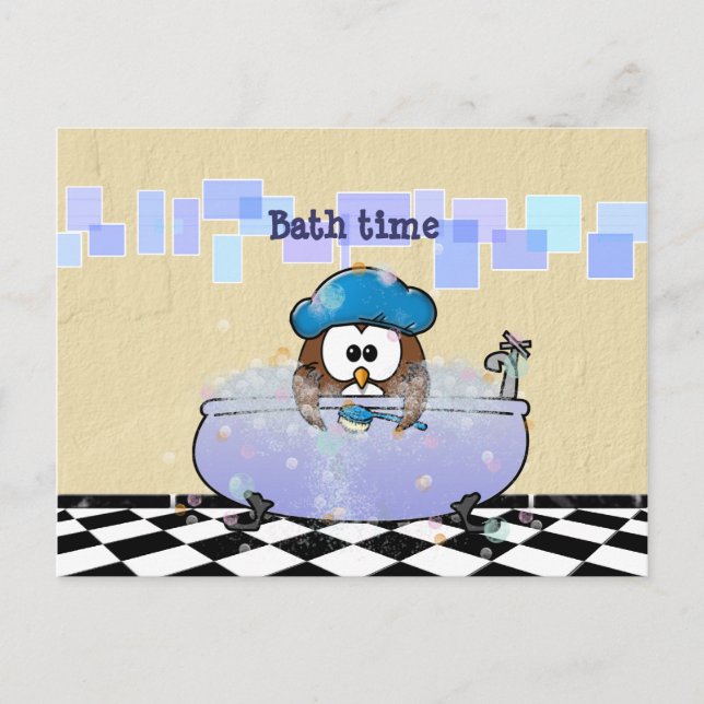 bath time fun postcard (Front)