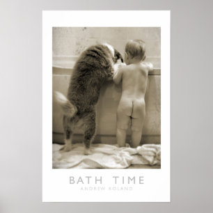 Bath Time Wall Print