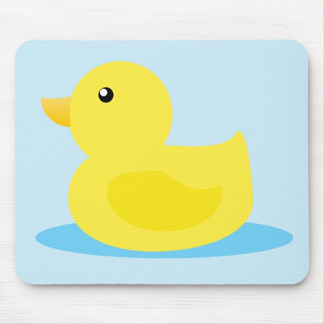 Bath Time Yellow Duck Mouse Pad (Front)