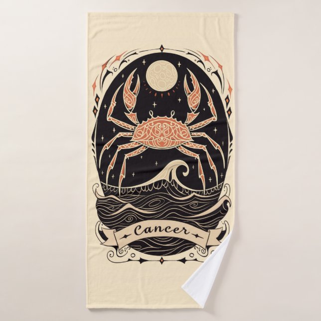 Bath Towel Cancer Celestial Zodiac Art (Bath Towel)