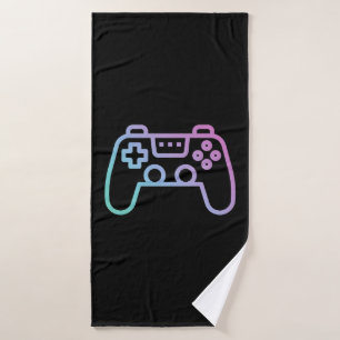 Bath towel, gaming, controller, for gamers towel