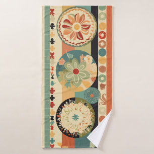 bath towel in retro look