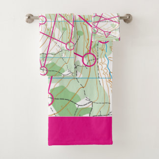 Bath Towel - Orienteering flag