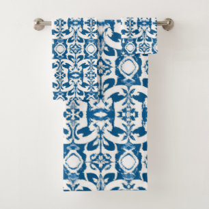 Bath Towel Set Bohemian Blues
