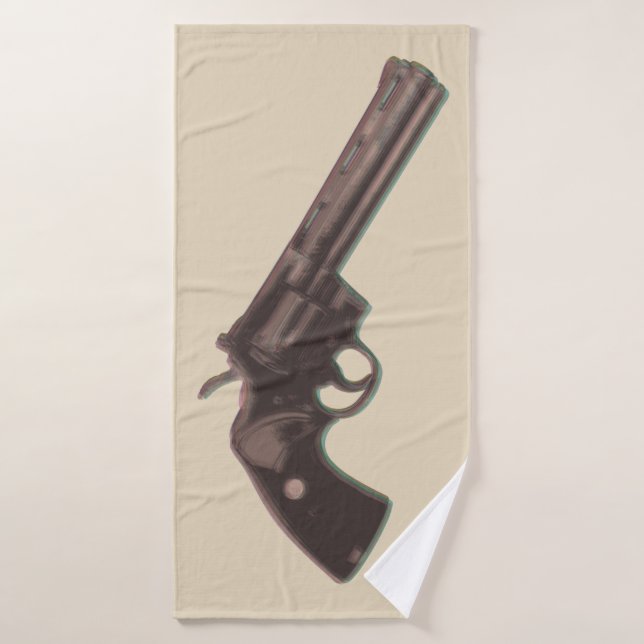 Bath towels revolver Colt Python Wester (Bath Towel)