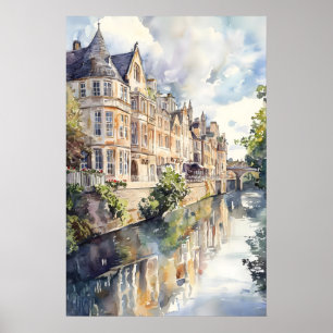 Bath Watercolor 2 Poster