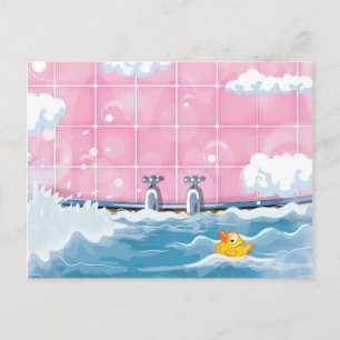 Bath Yellow Duck Postcard