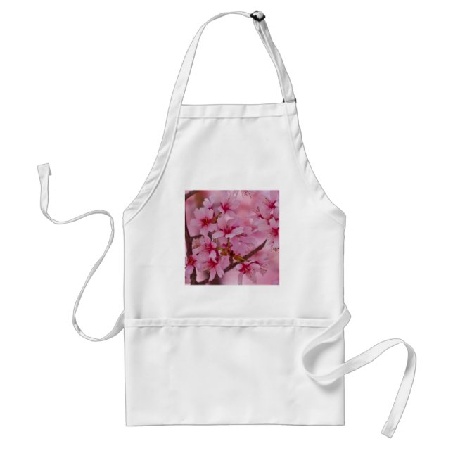 Bathed in Pink Japanese Cherry Blossoms Standard Apron (Front)
