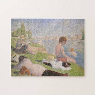 Bathers at Asnieres by Georges Seurat Jigsaw Puzzle