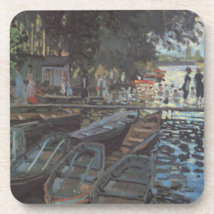 Bathers at La Grenouillère by Claude Monet Coaster