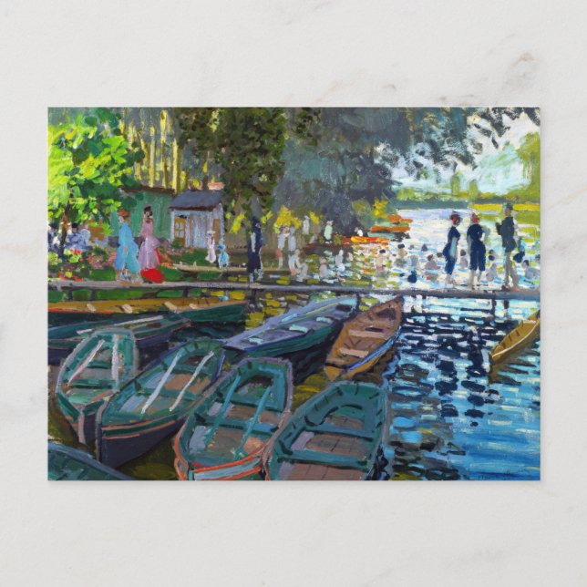 Bathers at La Grenouillere Claude Monet Postcard (Front)