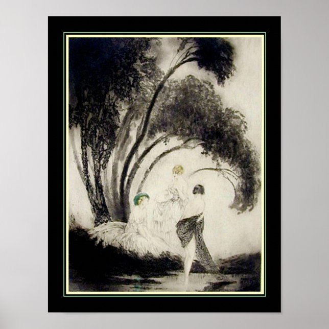 "Bathers" ca. 1926 by Louis Icart Poster (Front)