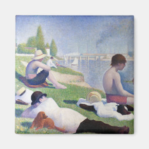 Bathers in Asnieres, Seurat Magnet