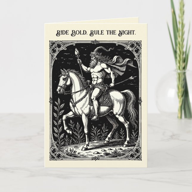 Bathin Demon Warrior Majesty Card (Front)