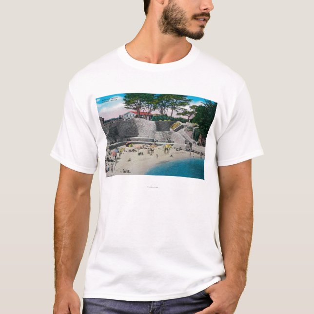 Bathing Beach at Pacific Grove T-Shirt (Front)