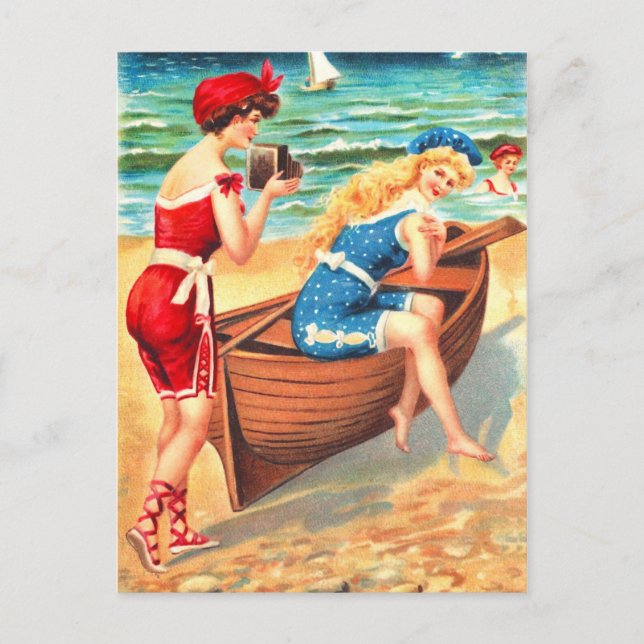 Bathing beauties postcard (Front)