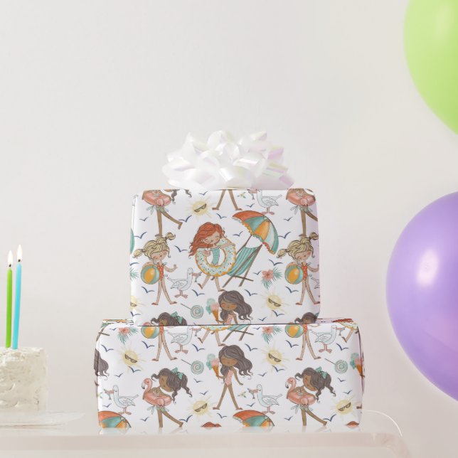 Bathing Beauties Wrapping Paper (Party Gifts)