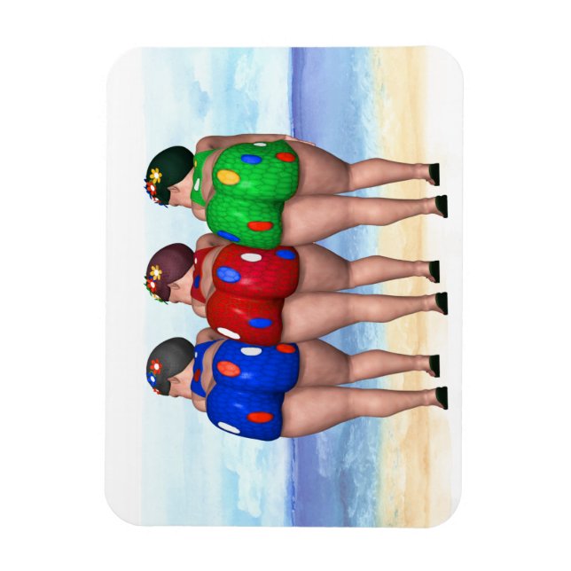 Bathing Beauty Magnet (Vertical)
