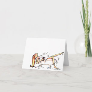 bathing beauty notecard
