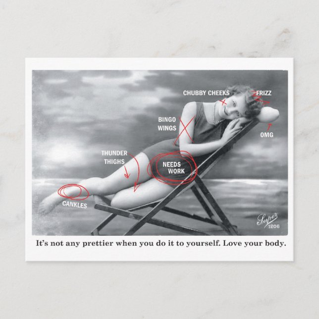 Bathing Beauty Postcard (Front)