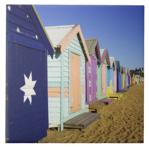 Bathing Boxes, Middle Brighton Beach, Port Tile
