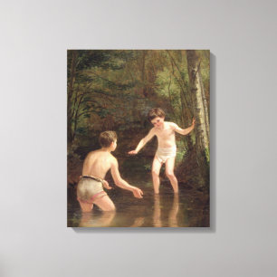 Bathing Boys, 1873 Canvas Print