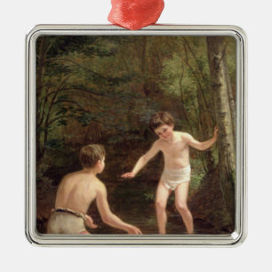 Bathing Boys, 1873 Metal Tree Decoration