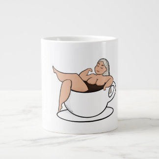 Bathing in coffee - Cute and curvy mug