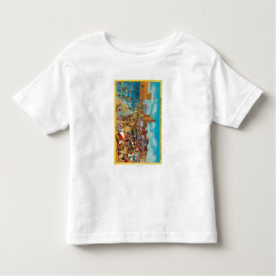 Bathing in the Lagoon, Long Beach Toddler T-Shirt