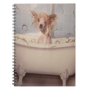 BATHING PUPPY SPIRAL NOTEBOOK