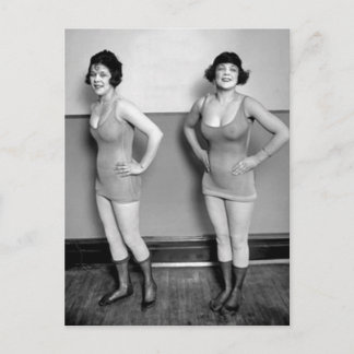 Bathing Suit Models Postcard
