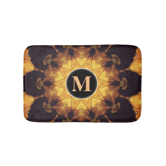 Bathmat, Abstract Kaleidoscope Image Bath Mat (Front)