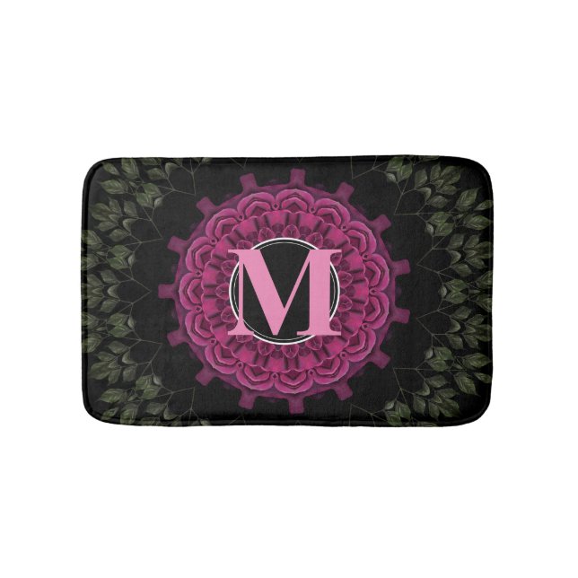 Bathmat, Abstract Kaleidoscope Image Bath Mat (Front)