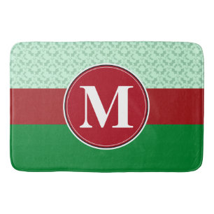 Bathmat, Custom Monogram Template Bath Mat