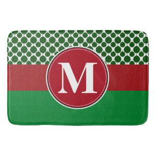 Bathmat, Custom Monogram Template Bath Mat
