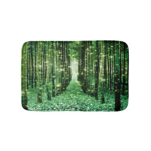 Bathmat Magical Forest Green Mystery