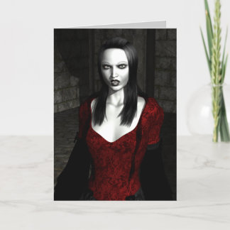Bathory Gothic Art Greeting Card