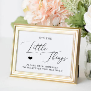 Bathroom Basket for Wedding Help Yourself  Poster